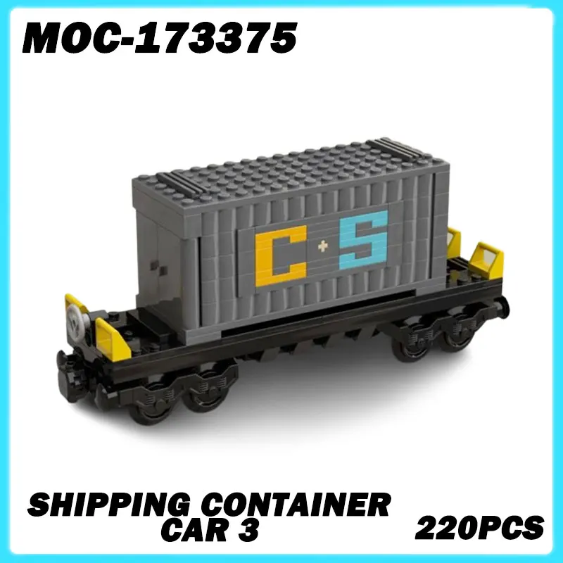 MOC-173375 Train Series Shipping Container Car 3 Collection Building Blocks, DIY Model, Assemble Bricks, Toys Birthday Gift
MOC-173375 Train Series Shipping Container Car 3 Collection Building Blocks, DIY Model, Assemble Bricks, Toys Birthday Gift