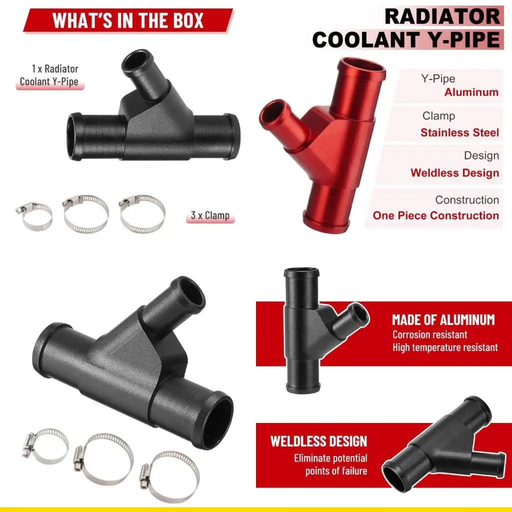 SZCH Heavy Duty Coolant Y Connection Pipe For F250 F350 F450 F550 E350 E450 Aluminum Coolant Hose Connector Pipe
SZCH Heavy Duty Coolant Y Connection Pipe For F250 F350 F450 F550 E350 E450 Aluminum Coolant Hose Connector Pipe