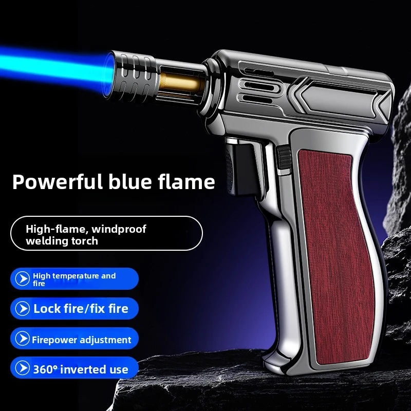High-temperature, high-flame handheld flame gun, cigar windproof lighter, direct sales from manufacturer
High-temperature, high-flame handheld flame gun, cigar windproof lighter, direct sales from manufacturer