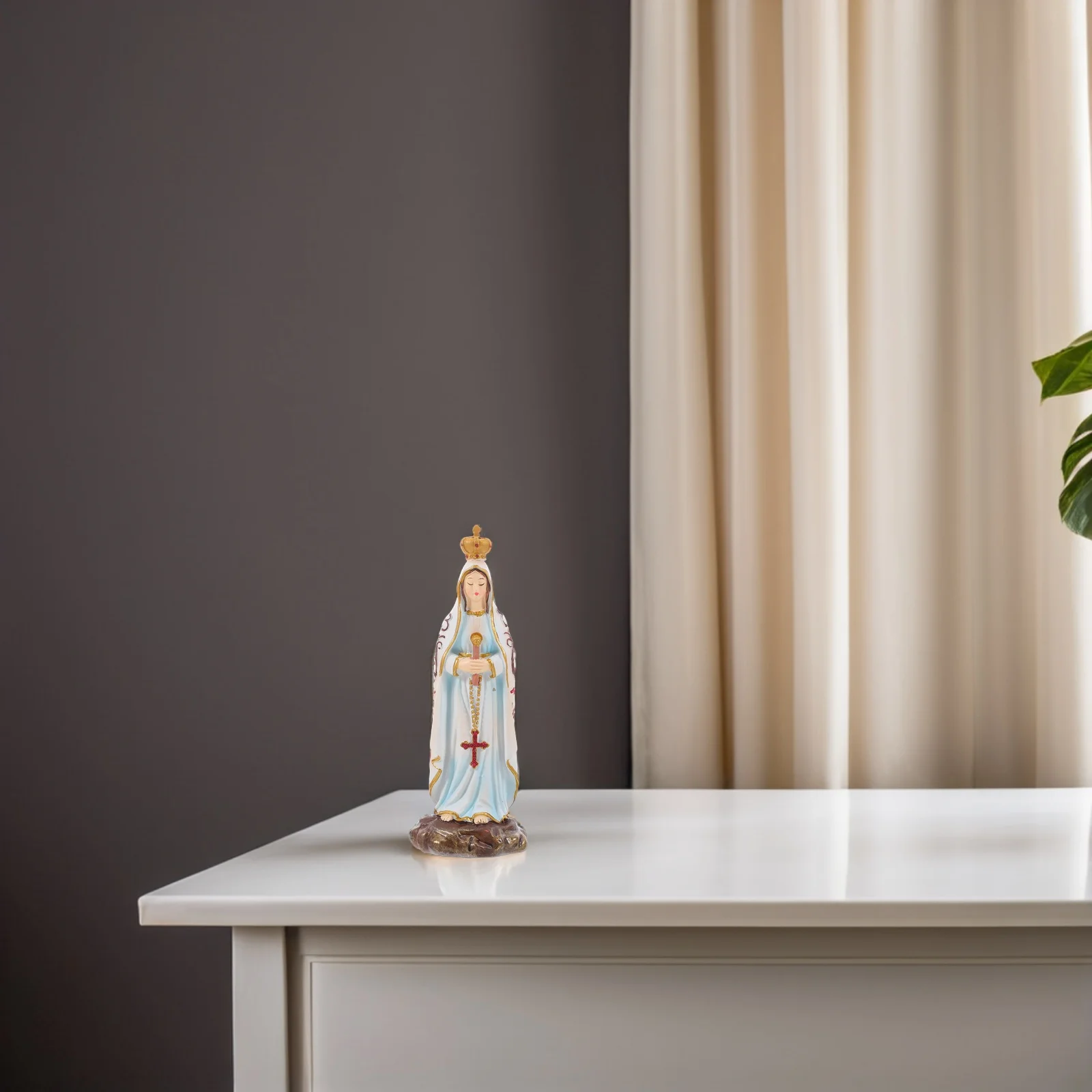 Ornaments Resin Holy Statue Catholicism Miniature Goddess Statues Blessed Mother Desktop
Ornaments Resin Holy Statue Catholicism Miniature Goddess Statues Blessed Mother Desktop