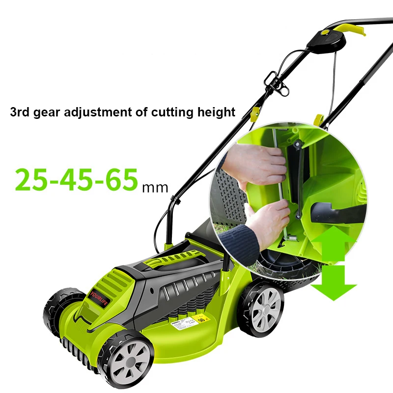 Electric Lawn Mower Hand Push Grass Cutting Machine Household Lawn Mower 1600W Grass Trimmer For Garden Courtyard
Electric Lawn Mower Hand Push Grass Cutting Machine Household Lawn Mower 1600W Grass Trimmer For Garden Courtyard