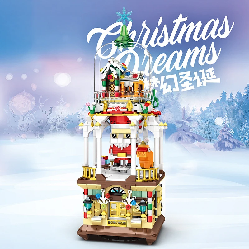 Dreamy Christmas Tower Amusement Park Building Blocks MOC Christmas Surprise Night Decoration Bricks Toys Compatible With LEGO
Dreamy Christmas Tower Amusement Park Building Blocks MOC Christmas Surprise Night Decoration Bricks Toys Compatible With LEGO