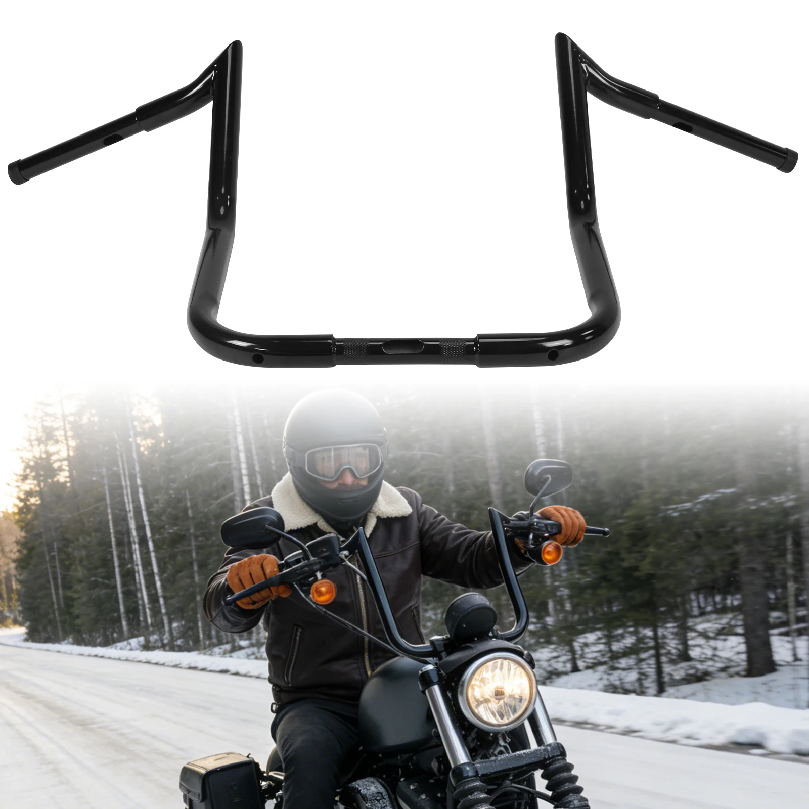 16inch Apes Handlebars Compatible for Harley Ape Hangers Handlebars (No Heated Grip Wires)
16inch Apes Handlebars Compatible for Harley Ape Hangers Handlebars (No Heated Grip Wires)