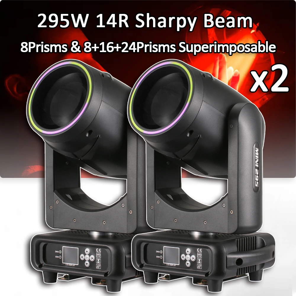 2Pcs/Lot Professional 295W Stage Beam Moving Head Lights for Wedding DJ Disco Events with Halo Colorful Atomization Strip Effect
2Pcs/Lot Professional 295W Stage Beam Moving Head Lights for Wedding DJ Disco Events with Halo Colorful Atomization Strip Effect