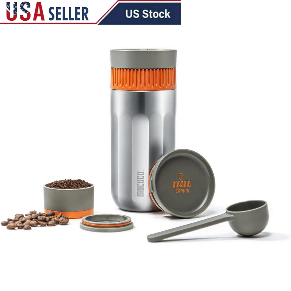 Portable Coffee Maker All-in-One Vacuum Pressured Insulated Travel Mug Hand Powered Coffee Brewer German Style Coffee Machine
Portable Coffee Maker All-in-One Vacuum Pressured Insulated Travel Mug Hand Powered Coffee Brewer German Style Coffee Machine