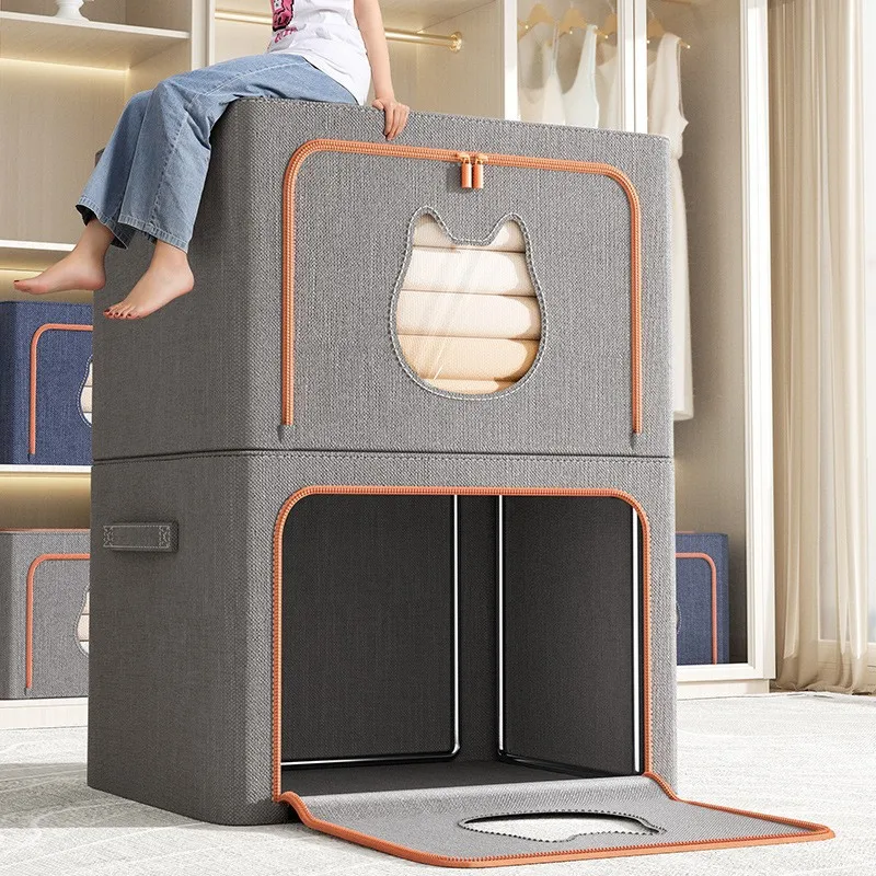 Cationic fabric animal head perspective storage box solid steel frame foldable multifunctional storage box
Cationic fabric animal head perspective storage box solid steel frame foldable multifunctional storage box