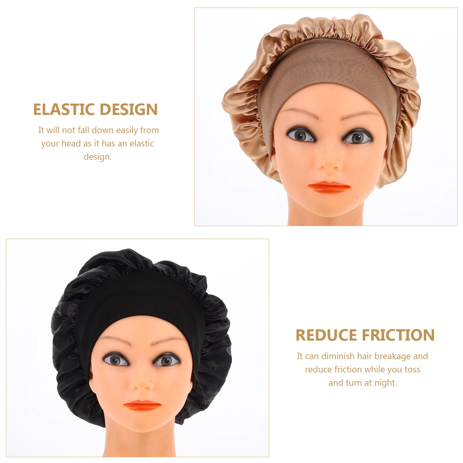 2pcs Elastic Satin Sleep Caps Hair Care Bonnets Women Chemo Hats Comfortable Bedtime Use Household Bonnets
2pcs Elastic Satin Sleep Caps Hair Care Bonnets Women Chemo Hats Comfortable Bedtime Use Household Bonnets