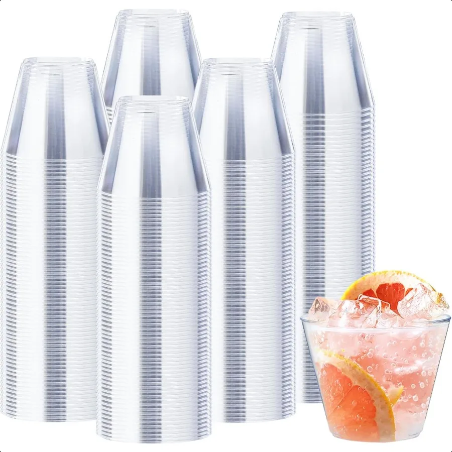 9 oz Clear Plastic Cups 300 Pack Fancy Cup for Wedding Cocktail Cups 9 Ounce Bulk Clear Plastic Tumblers for Iced Coffee Cold
9 oz Clear Plastic Cups 300 Pack Fancy Cup for Wedding Cocktail Cups 9 Ounce Bulk Clear Plastic Tumblers for Iced Coffee Cold