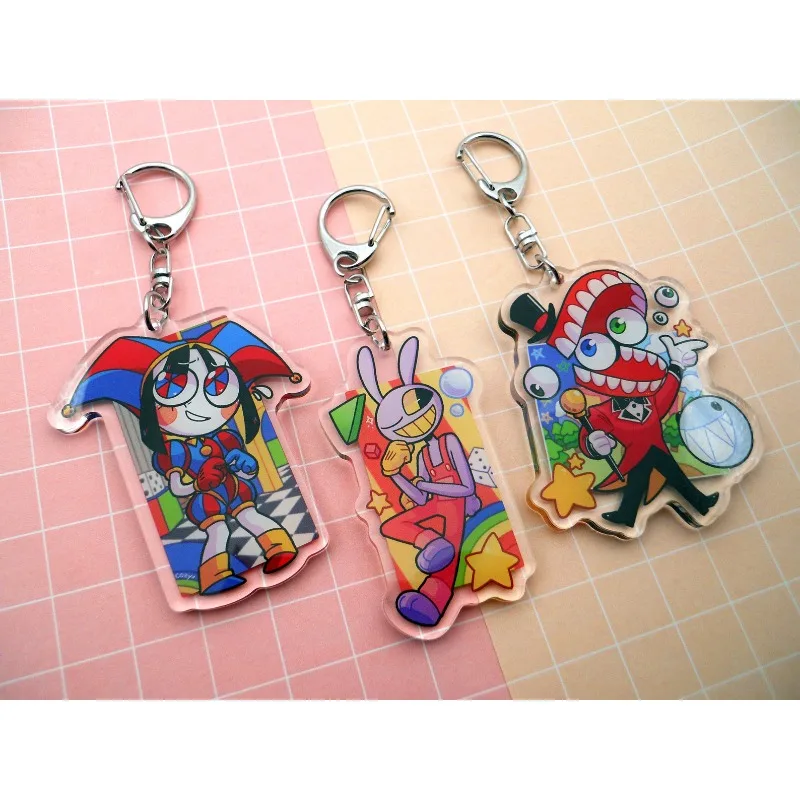 Pomni Jax and Caine Acrylic Charm Keychains The Amazing Digital Circus Original Acrylic Handmade Cute Cartoon Anime Pendant Toy
Pomni Jax and Caine Acrylic Charm Keychains The Amazing Digital Circus Original Acrylic Handmade Cute Cartoon Anime Pendant Toy