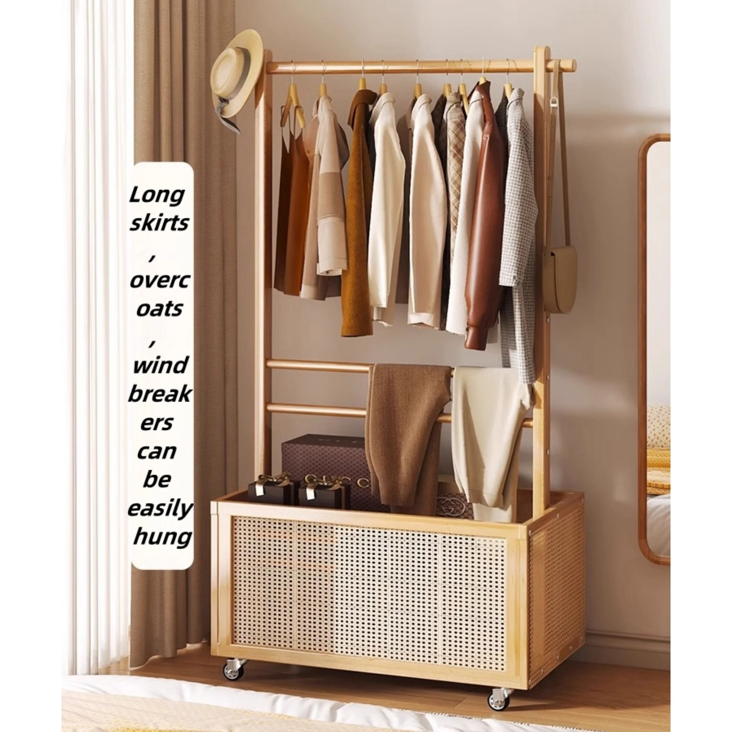 Bamboo Clothes Hat Rack Is Movable with A Storage Box. It Can Be Used for Hanging Clothes And Can Store 120pcs Of Clothes.
Bamboo Clothes Hat Rack Is Movable with A Storage Box. It Can Be Used for Hanging Clothes And Can Store 120pcs Of Clothes.