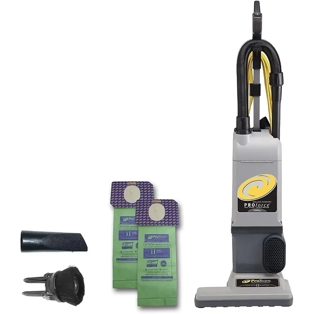 1500XP HEPA Bagless Commercial Upright Vacuum with On-Board Tools
1500XP HEPA Bagless Commercial Upright Vacuum with On-Board Tools