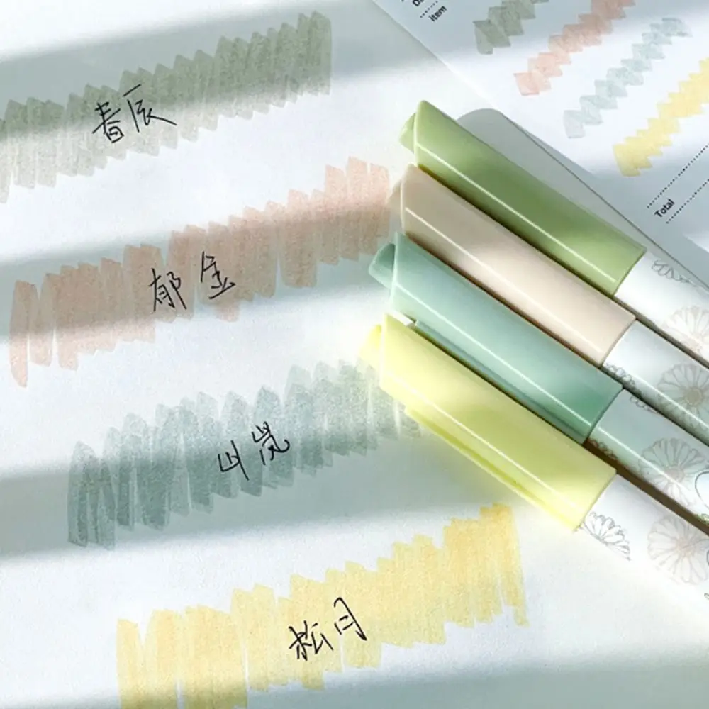 4pcs Simple Soft Head Highlighter Pastel Color Eye Protection Color Marker Pen Kawaii Stationery Fluorescent Pen Students Gift
4pcs Simple Soft Head Highlighter Pastel Color Eye Protection Color Marker Pen Kawaii Stationery Fluorescent Pen Students Gift