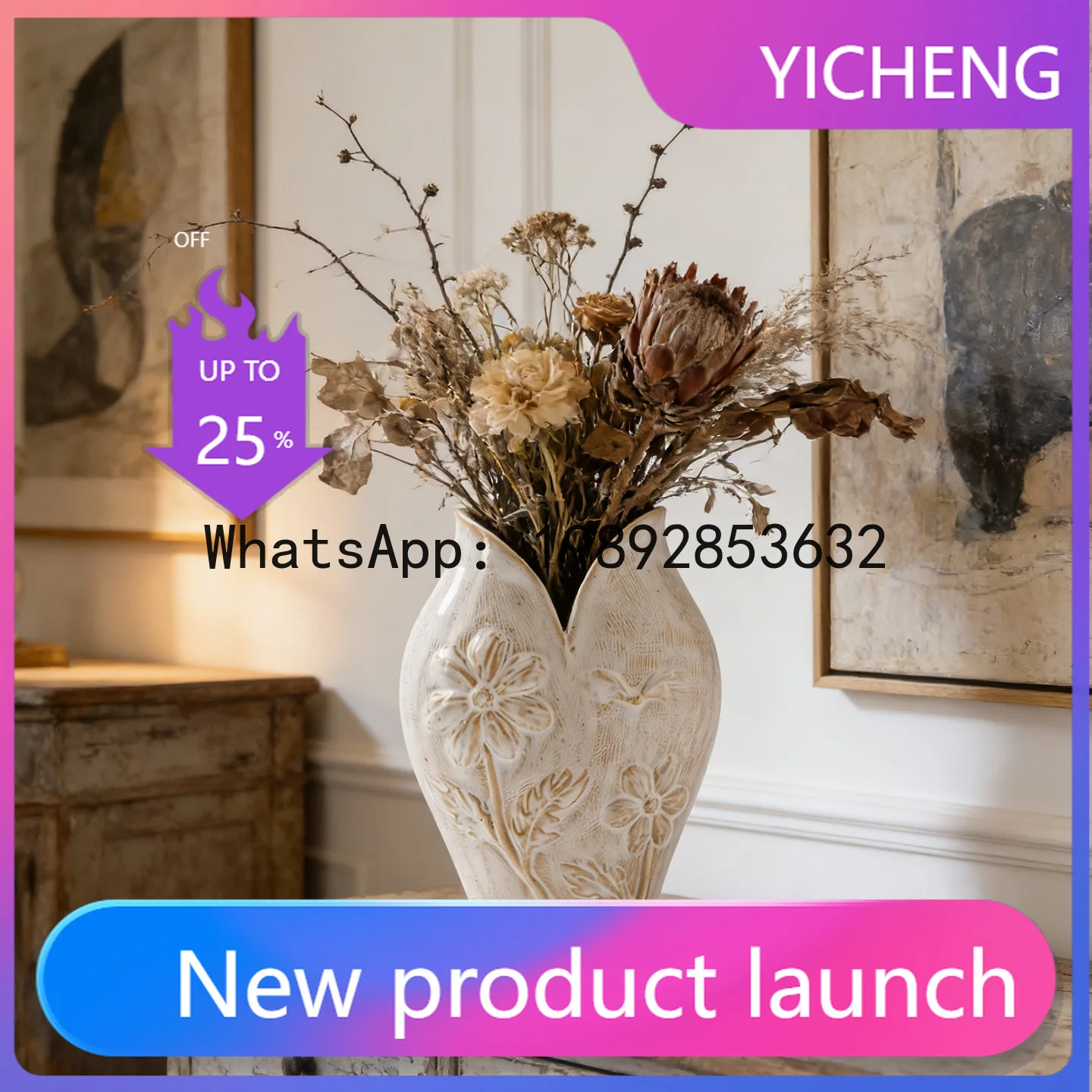 Lyy ceramic vase - vintage creative niche hydroponic planter - home decor
Lyy ceramic vase - vintage creative niche hydroponic planter - home decor