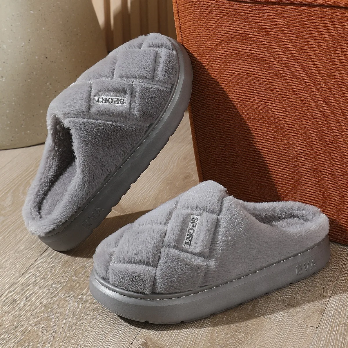 Big size Men Warm Slippers Thick sole EVA Winter Plush Flats Indoor Furry Shoes Couples Bedroom Home Slipper Non-Slip Floor Shoe
Big size Men Warm Slippers Thick sole EVA Winter Plush Flats Indoor Furry Shoes Couples Bedroom Home Slipper Non-Slip Floor Shoe