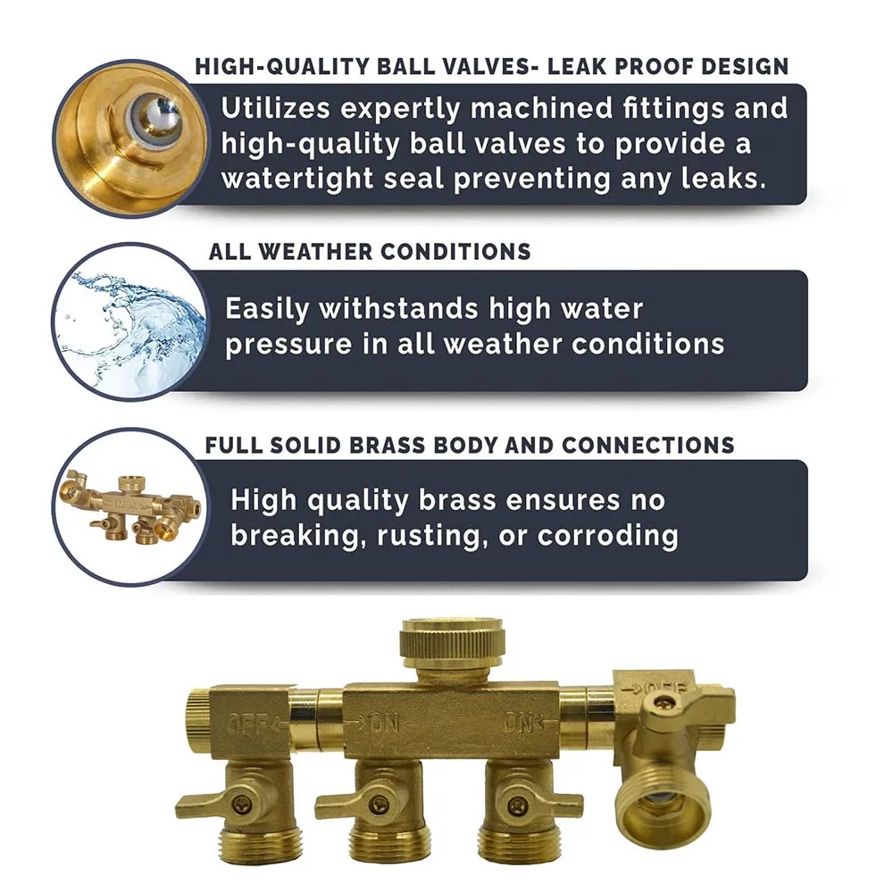 【Hot】1pc Female Thread 1/2" 3/4" Brass 4 Way Diverter Hose BSP/NH Y Type Connector Faucet Hose Water Splitter Rotate 360 Degrees
【Hot】1pc Female Thread 1/2" 3/4" Brass 4 Way Diverter Hose BSP/NH Y Type Connector Faucet Hose Water Splitter Rotate 360 Degrees