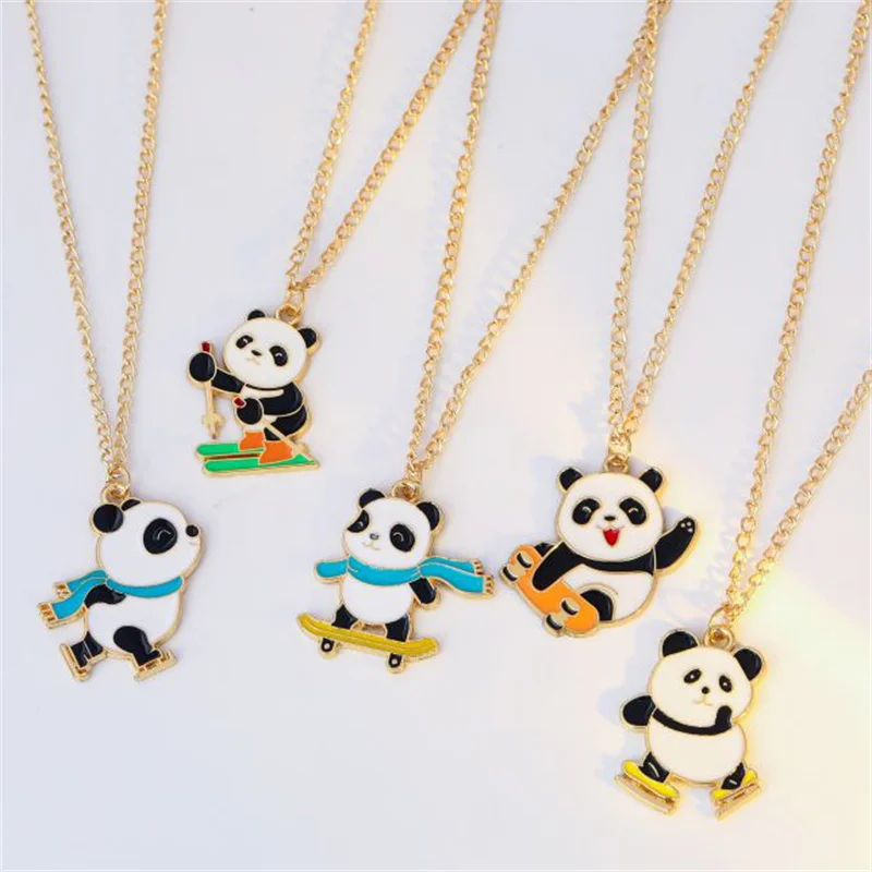 Cute Panda Pendant Necklace For Women Girls Exquisite Adjustable Chain Sports Panda Collar Choker Party Jewelry Accessories Gift
Cute Panda Pendant Necklace For Women Girls Exquisite Adjustable Chain Sports Panda Collar Choker Party Jewelry Accessories Gift