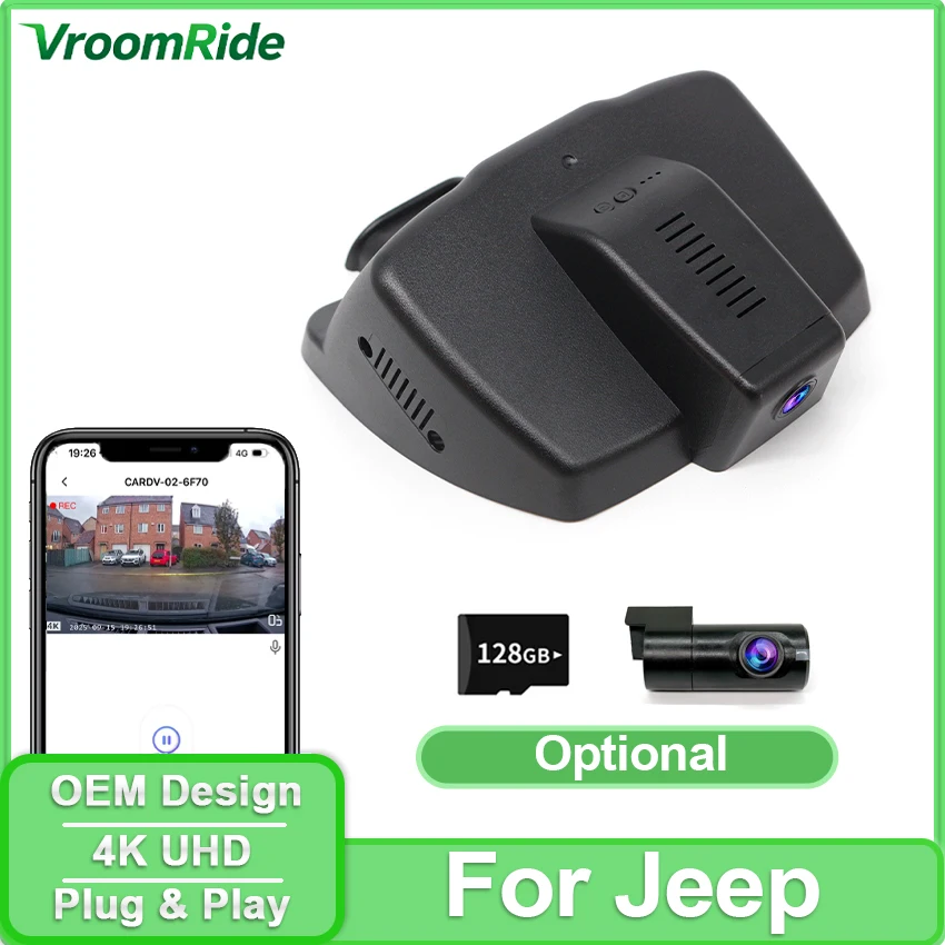 For Jeep Renegade Dodge Chrysler 2015 2016 2017 2018~2022 4K UHD Dashcam Plug and Play Car DVR Video Recorder WiFi APP Control
For Jeep Renegade Dodge Chrysler 2015 2016 2017 2018~2022 4K UHD Dashcam Plug and Play Car DVR Video Recorder WiFi APP Control