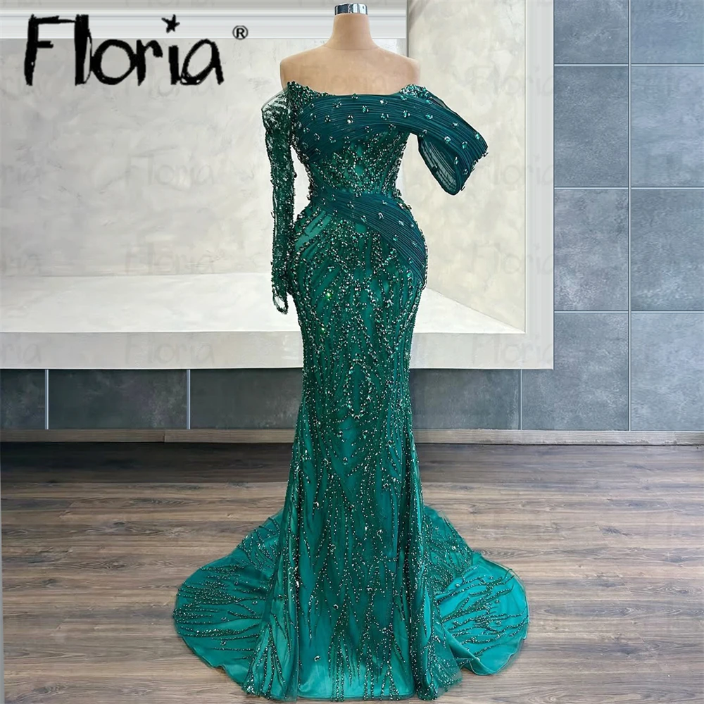 Vintage Emerald Green Off Shoulder Long Evening Dress Sexy Night Party Dress Customized Wedding Second Reception Gowns Vestidos
Vintage Emerald Green Off Shoulder Long Evening Dress Sexy Night Party Dress Customized Wedding Second Reception Gowns Vestidos