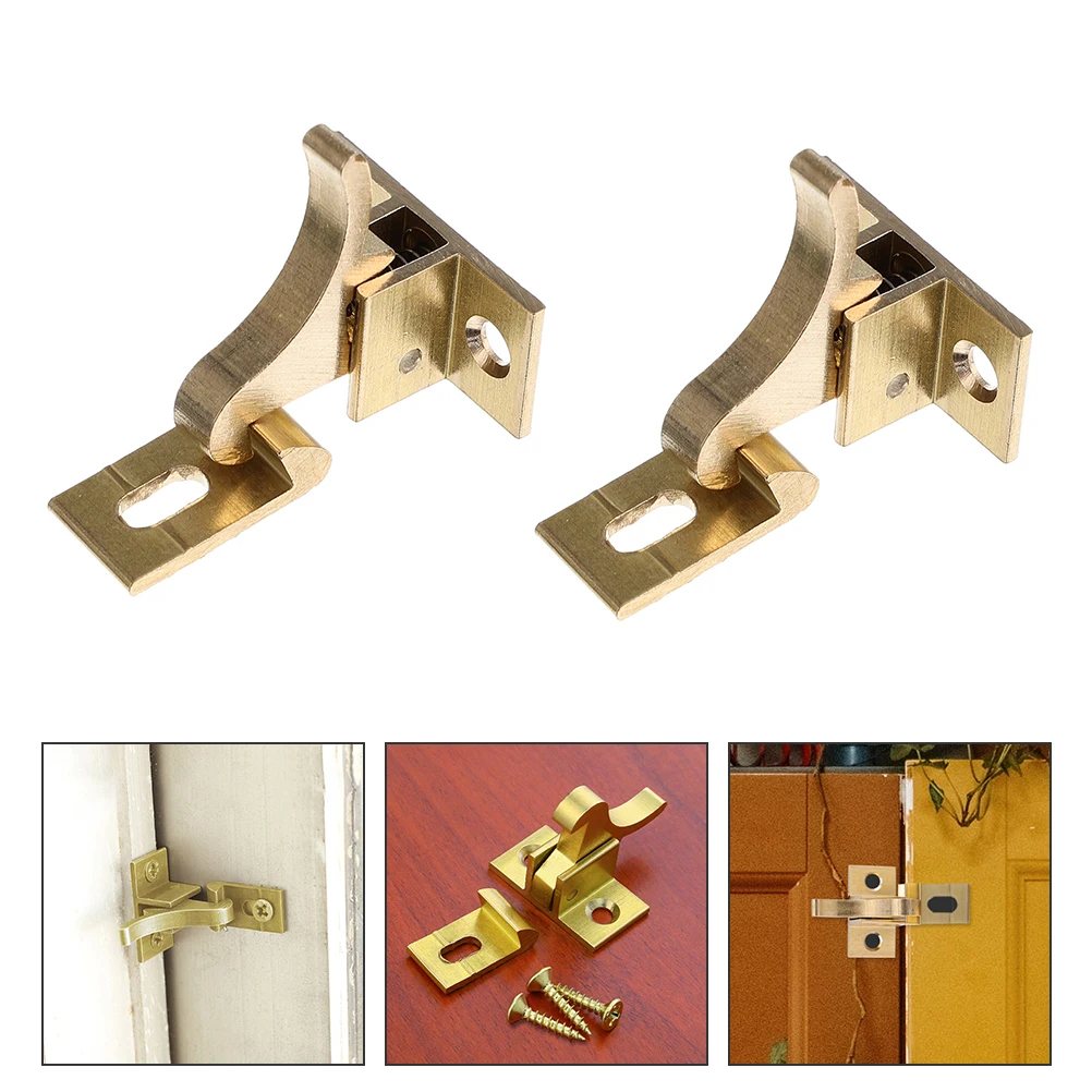 2 Sets Automatic Window Latch Hook Furniture Cabinet Door Latches Vintage Elbow Copper Heavy Duty Child Safety Lock Hardware 
2 Sets Automatic Window Latch Hook Furniture Cabinet Door Latches Vintage Elbow Copper Heavy Duty Child Safety Lock Hardware