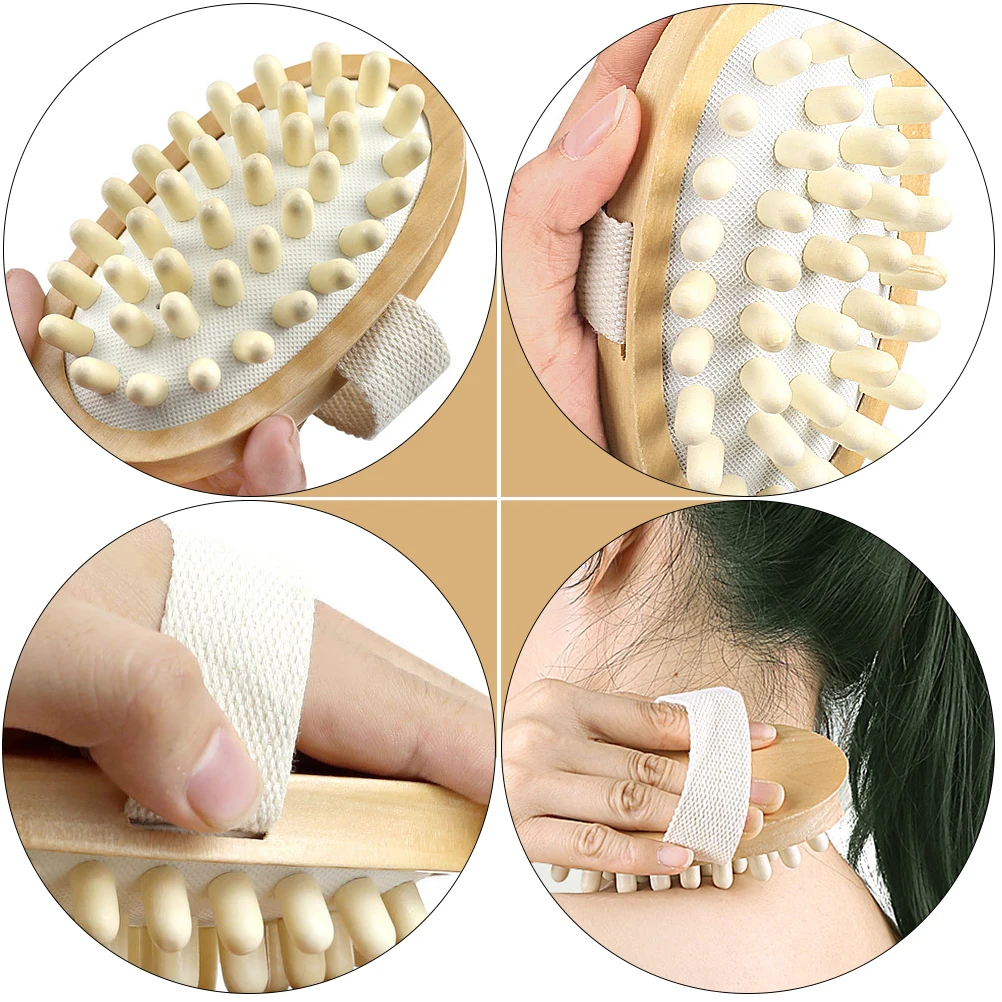 2Pcs Wooden Massage Brush for Body Bath Back Scrubber with Air Bag Polyester Strap Smooth Hardwood Bristles Shower Cleaning Tool
2Pcs Wooden Massage Brush for Body Bath Back Scrubber with Air Bag Polyester Strap Smooth Hardwood Bristles Shower Cleaning Tool