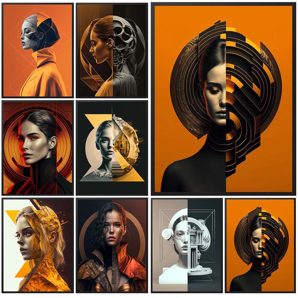 Surrealist portraits Woman Girl Poster Wall Art Canvas Painting Posters Home Decor Wall Pictures For Living Room Unframed
Surrealist portraits Woman Girl Poster Wall Art Canvas Painting Posters Home Decor Wall Pictures For Living Room Unframed