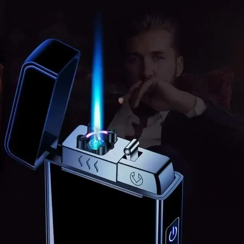 Gas and Electric Triple Fire Metal Windproof Inflatable Lighter Type-C Double Arc Charging Lighter Custom High-grade Men's Gifts
Gas and Electric Triple Fire Metal Windproof Inflatable Lighter Type-C Double Arc Charging Lighter Custom High-grade Men's Gifts