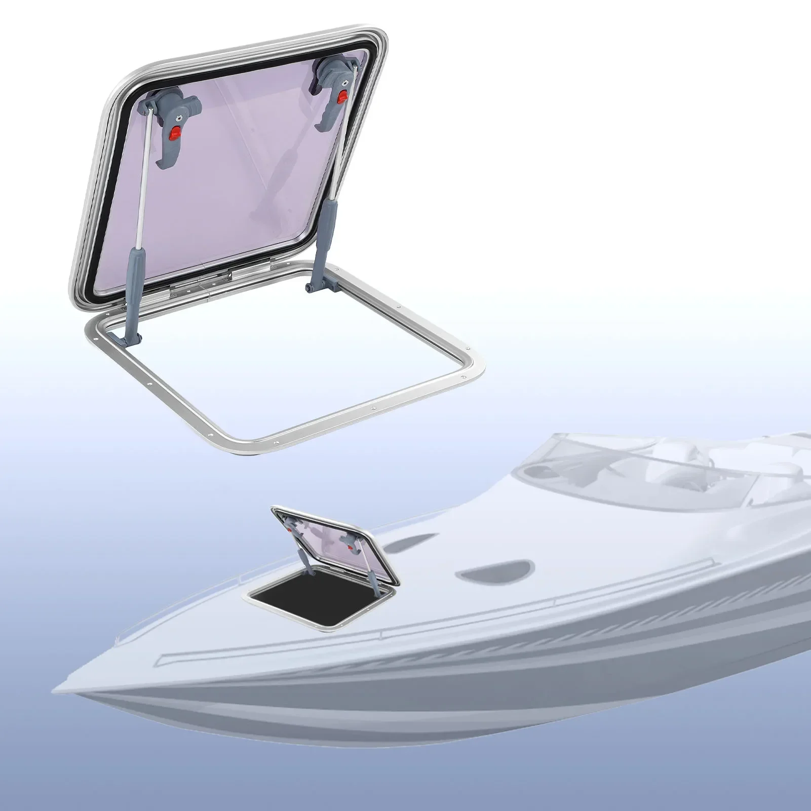 500*500mm Boat Porthole Window Sealed Waterproof UV Resistant Square Push Out Skylights With Support Rod For RV Yacht Ship
500*500mm Boat Porthole Window Sealed Waterproof UV Resistant Square Push Out Skylights With Support Rod For RV Yacht Ship