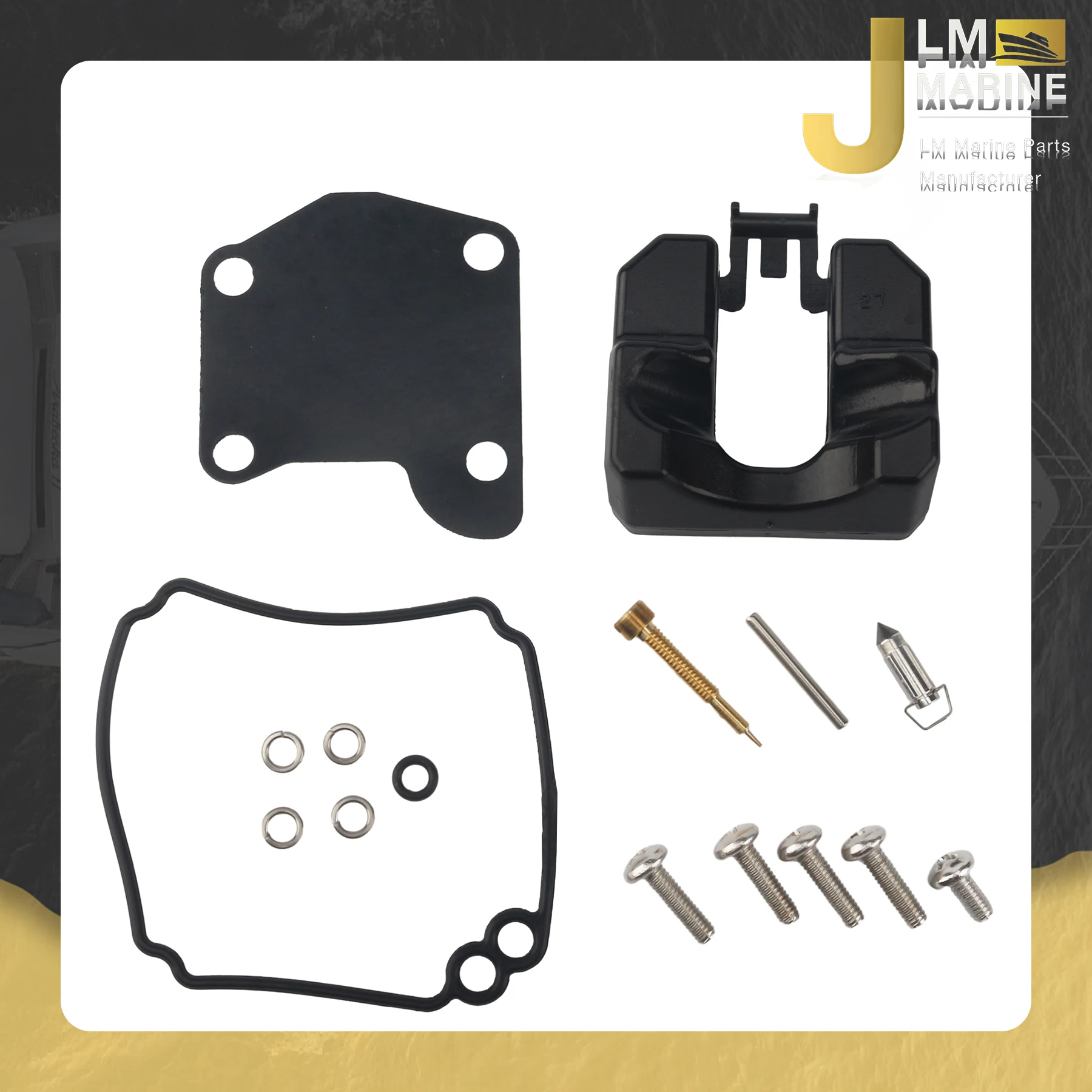 Marine Carburetor Repair Kit 63V-W0093-00 Compatible with Yamaha 9.9 HP 15 HP 1995-2012 Outboard 63V-W0093-01 Sierra 18-7058
Marine Carburetor Repair Kit 63V-W0093-00 Compatible with Yamaha 9.9 HP 15 HP 1995-2012 Outboard 63V-W0093-01 Sierra 18-7058