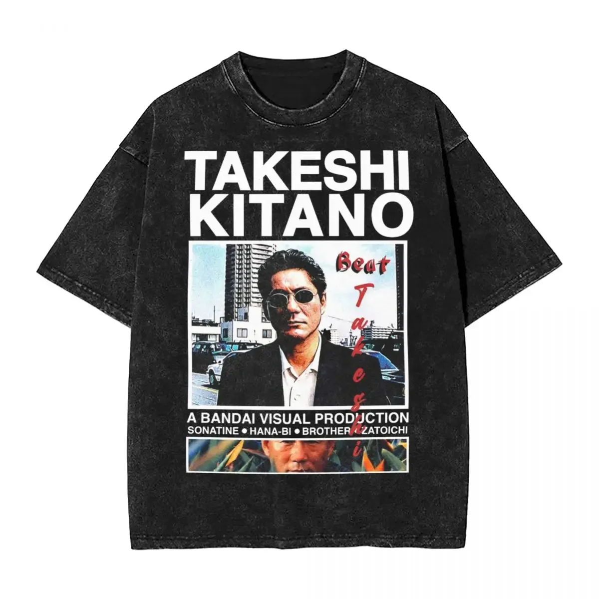 Футболка Takeshi Kitano в стиле хип-хоп для мужчин и женщин, хлопковая оверсайз футболка с эффектом потертости, топы, уличная одежда, лето
Футболка Takeshi Kitano в стиле хип-хоп для мужчин и женщин, хлопковая оверсайз футболка с эффектом потертости, топы, уличная одежда, лето