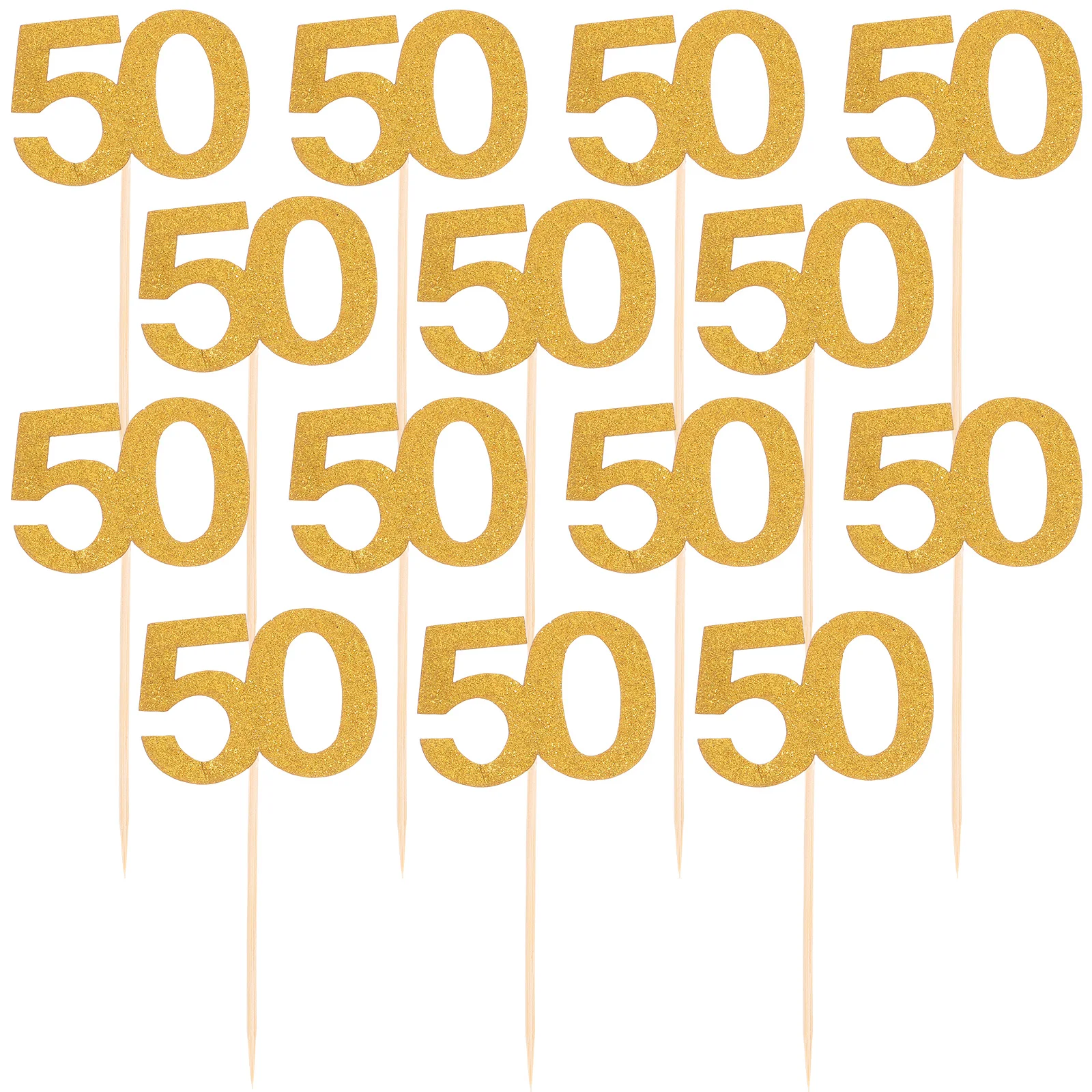 24pcs Cake Birthday Cake Picks Picks Golden Toppers for Birthday Decor 50th Party Dessert Long Lasting Paper Material
24pcs Cake Birthday Cake Picks Picks Golden Toppers for Birthday Decor 50th Party Dessert Long Lasting Paper Material