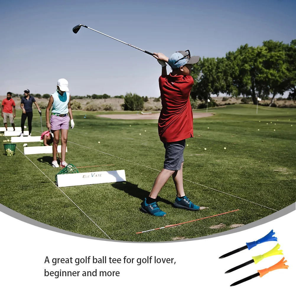 3Pcs Golf Ball Tees Strong Flexible Plastic Tees Low Resistance High Elasticity Easy Carry Great for Outdoor Practice Gift Idea
3Pcs Golf Ball Tees Strong Flexible Plastic Tees Low Resistance High Elasticity Easy Carry Great for Outdoor Practice Gift Idea