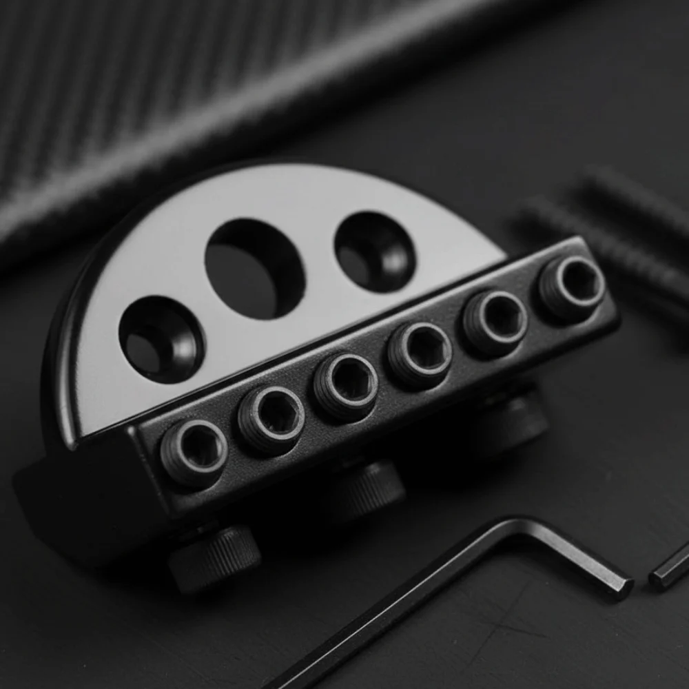 Zinc Alloy Headless Guitar Locking Nut With 2 Wrench Black 6 String Headless Guitar Nut With 2 Screw
Zinc Alloy Headless Guitar Locking Nut With 2 Wrench Black 6 String Headless Guitar Nut With 2 Screw