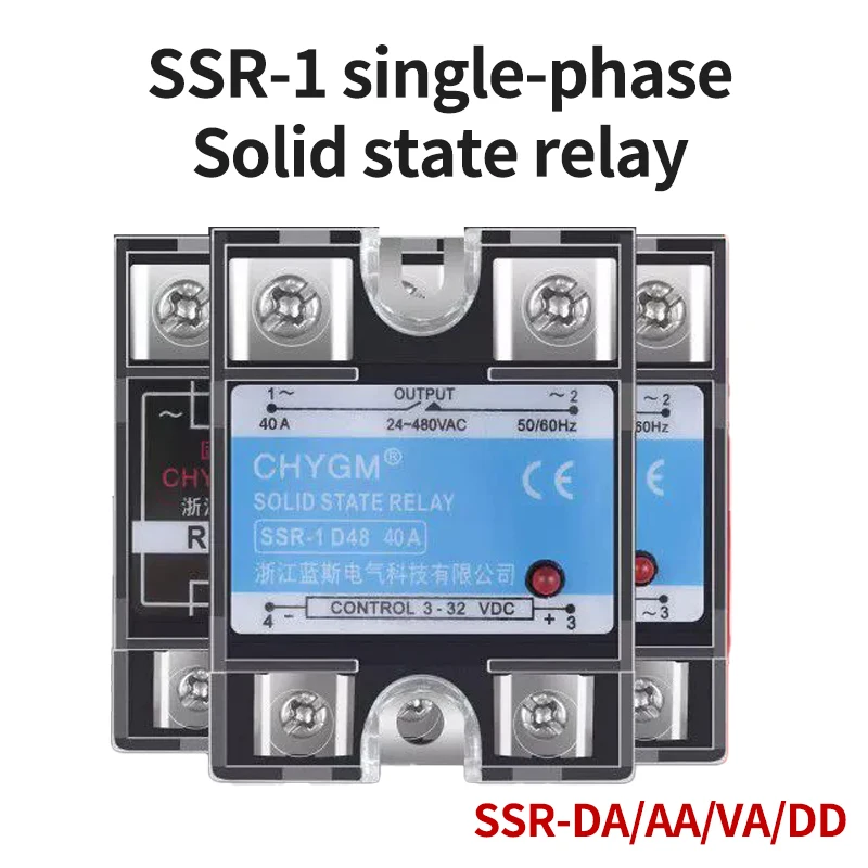 10A 25A 40A 60A 80A 100A 120A Single Phase SSR DC Control AC DC Control DC AC Control AC Solid State Relay
10A 25A 40A 60A 80A 100A 120A Single Phase SSR DC Control AC DC Control DC AC Control AC Solid State Relay