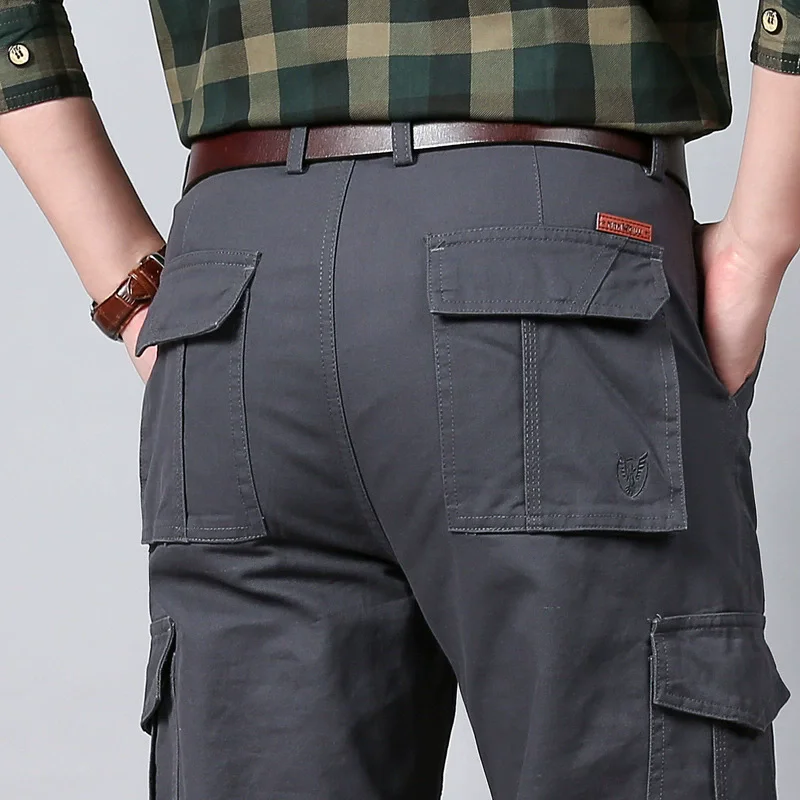 Spring 98% Cotton Cargo Pants Men Clothing Black Blue Khaki Mulit Pockets Straight Casual Pants Military Work Pants Size 42 44
Spring 98% Cotton Cargo Pants Men Clothing Black Blue Khaki Mulit Pockets Straight Casual Pants Military Work Pants Size 42 44