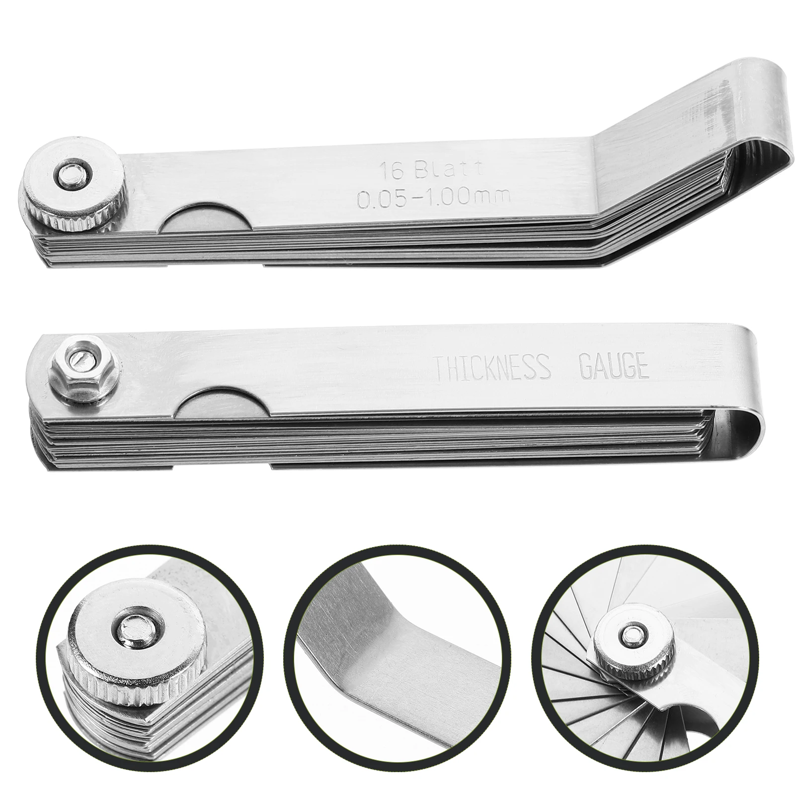 2pc HighPrecision Set 100A16 89A32 Stainless Steel Sheets Gap Measuring Feeler Gauge Set Tool Metric Plug Gauge
2pc HighPrecision Set 100A16 89A32 Stainless Steel Sheets Gap Measuring Feeler Gauge Set Tool Metric Plug Gauge