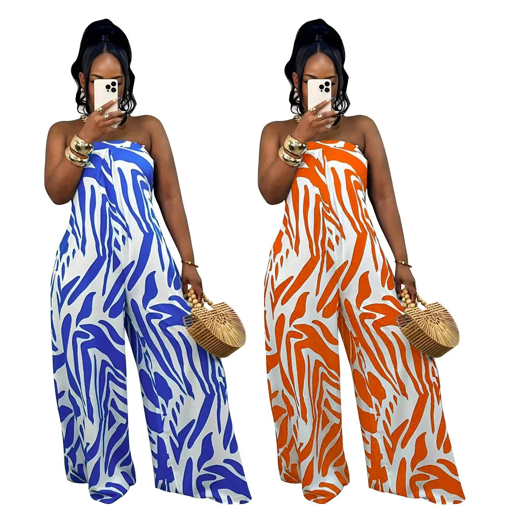 Summer Women's Clothing Sleeveless Wide Leg Jumpsuit For Woman Polyester Thin Sexy Full Body Overalls With Loose Waist Fit
Summer Women's Clothing Sleeveless Wide Leg Jumpsuit For Woman Polyester Thin Sexy Full Body Overalls With Loose Waist Fit