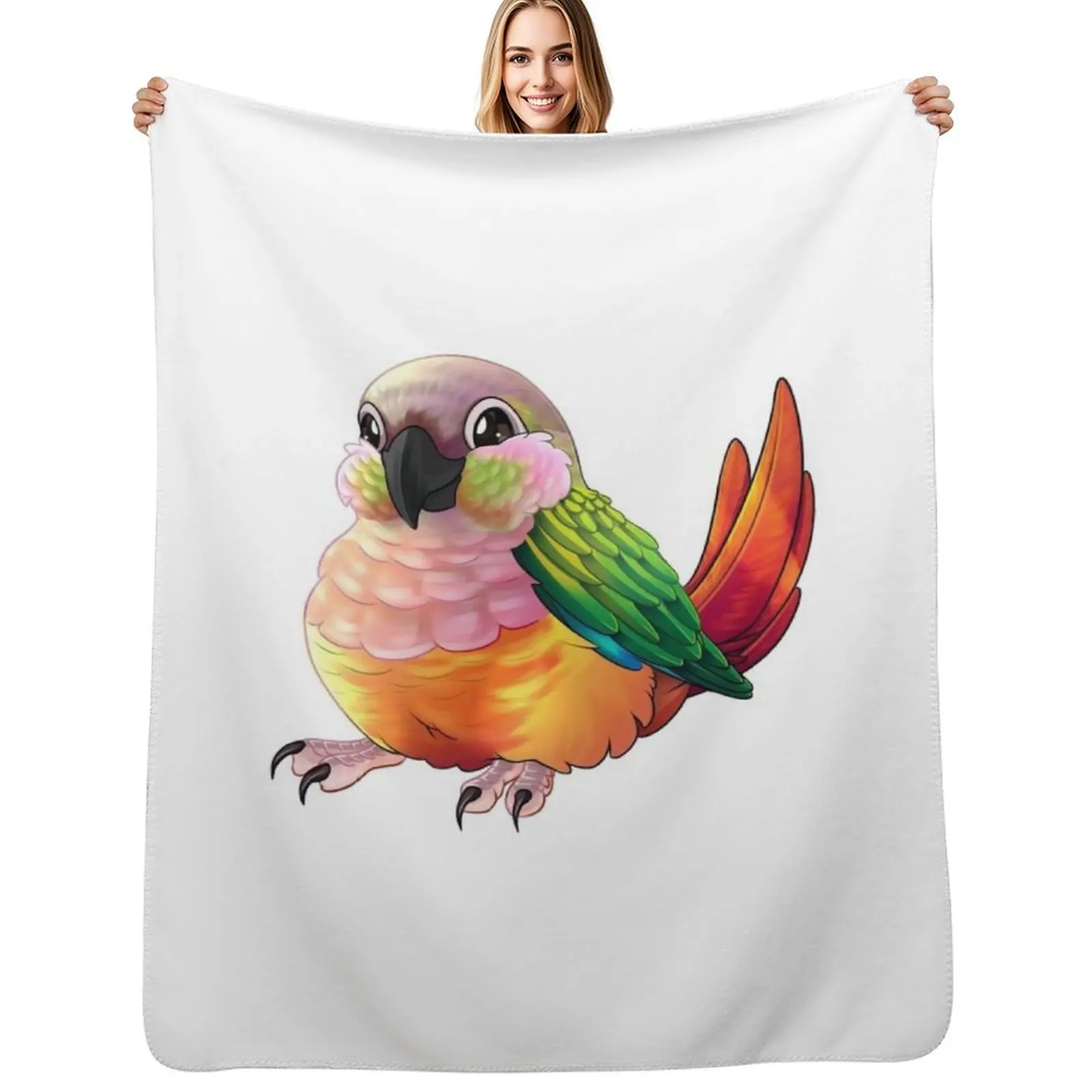 Pineapple Green-cheek Conure Throw Blanket Travel Size Cozy Blanket for Plane Train
Pineapple Green-cheek Conure Throw Blanket Travel Size Cozy Blanket for Plane Train