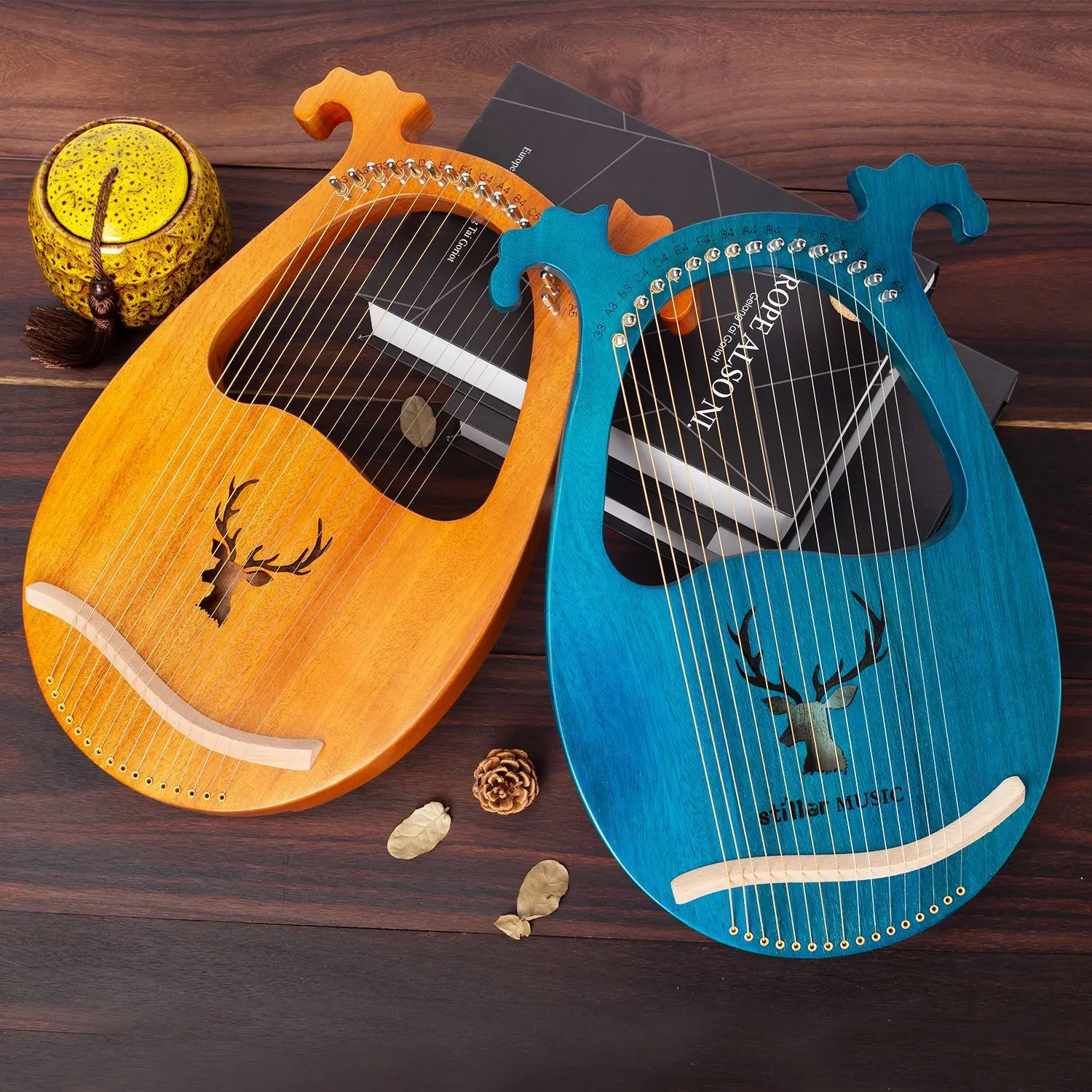 Solid wood full single 16 strings 19 strings lyre portable lyre 16 strings small lyre beginner instrument
Solid wood full single 16 strings 19 strings lyre portable lyre 16 strings small lyre beginner instrument
