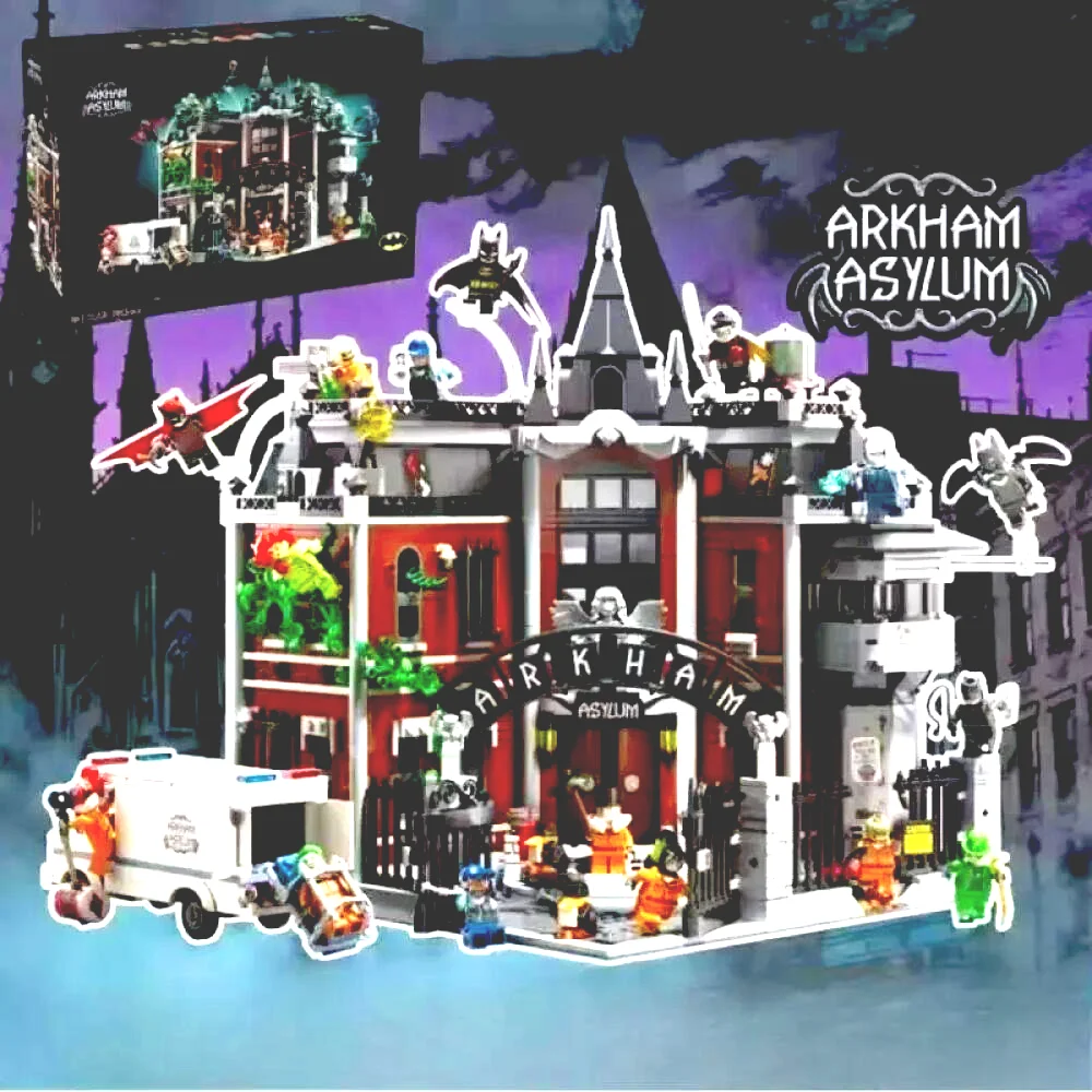 In Stock 76300 Arkham Asylum building model, suitable as a birthday gift, collection item or decorative piece
In Stock 76300 Arkham Asylum building model, suitable as a birthday gift, collection item or decorative piece