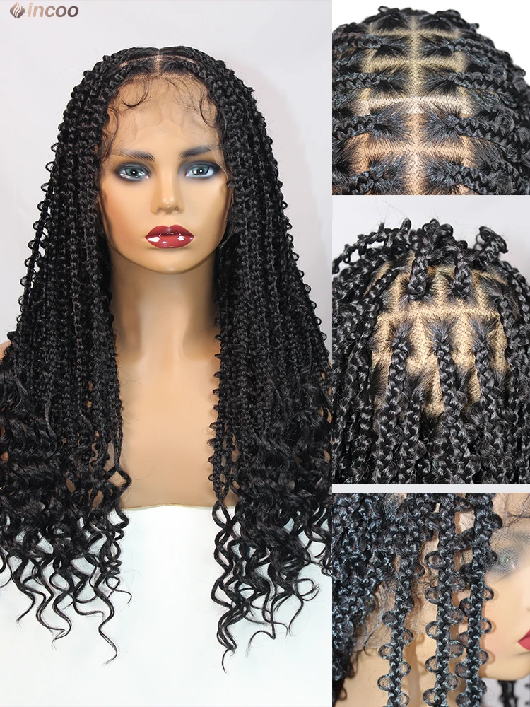 24 inch French Curly Butterfly Box Braided Wigs Synthetic Full Lace Front Wigs Knotless Braids Lace Wig For Black Women
24 inch French Curly Butterfly Box Braided Wigs Synthetic Full Lace Front Wigs Knotless Braids Lace Wig For Black Women