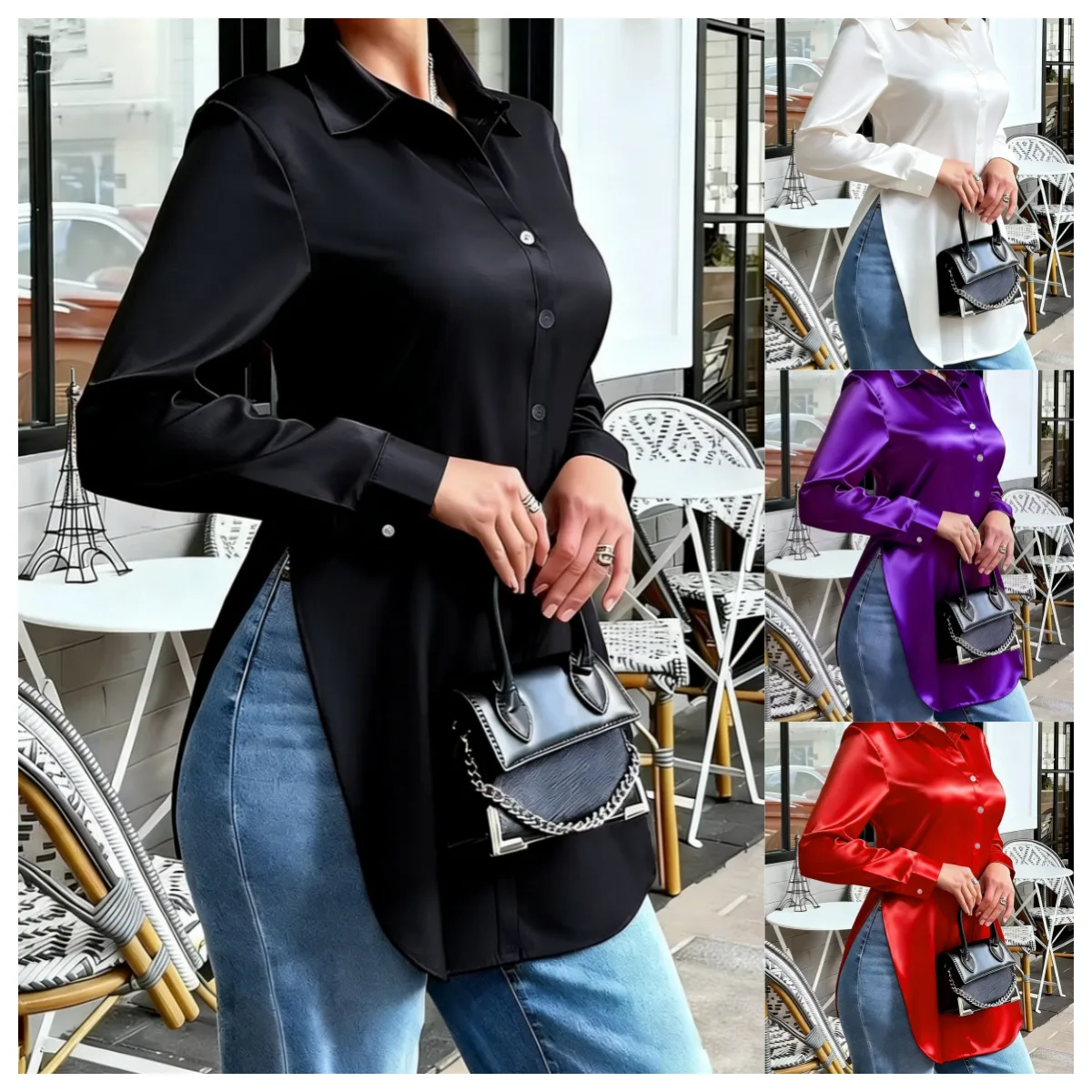 2026 Spring And Autumn Slim Fit Irregular Hem Long Sleeve Satin Shirt For Women Wedding Dress Midi Lace Boho Sexy
2026 Spring And Autumn Slim Fit Irregular Hem Long Sleeve Satin Shirt For Women Wedding Dress Midi Lace Boho Sexy