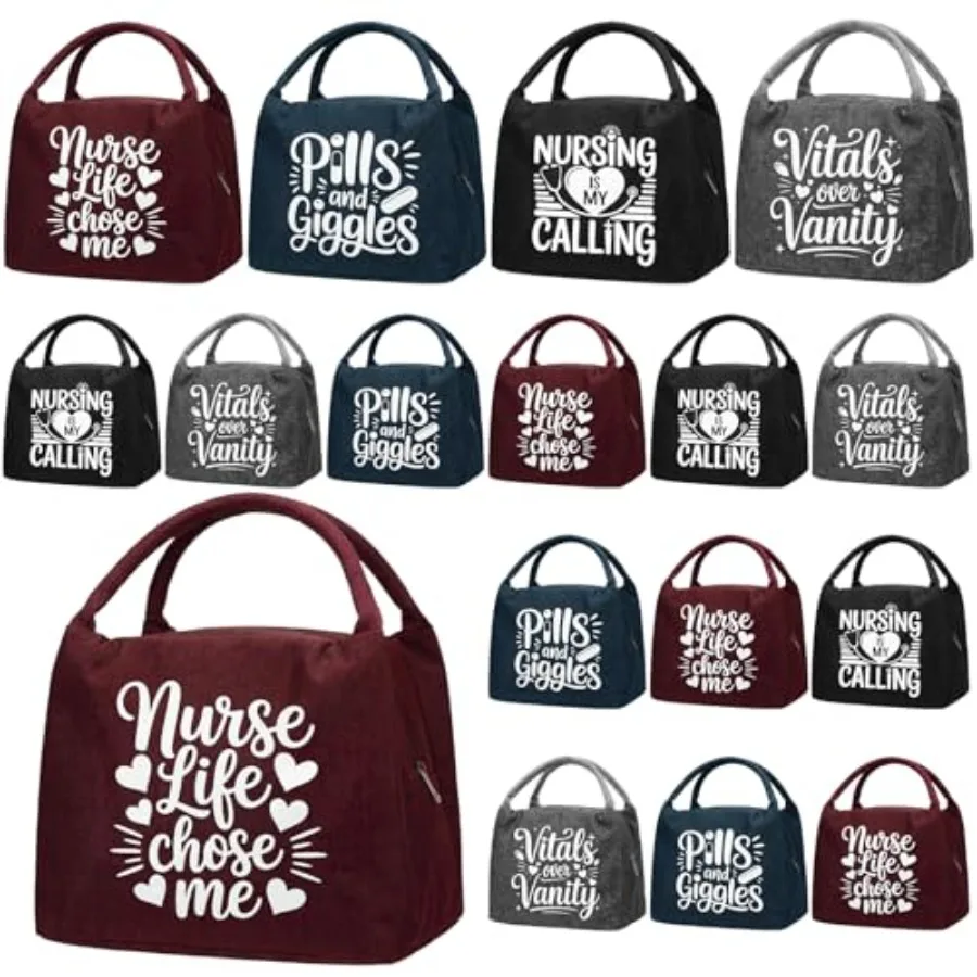 12 Pcs Nurse Lunch Bag for Women Bulk Insulated Tote Bag Reusable Cooler Lunch Box for Cna Rn Nurses Gifts Work Office Picnic T
12 Pcs Nurse Lunch Bag for Women Bulk Insulated Tote Bag Reusable Cooler Lunch Box for Cna Rn Nurses Gifts Work Office Picnic T