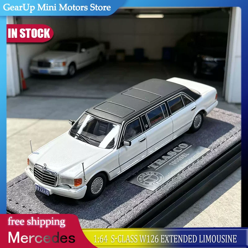 Trasco Alloy Diecast Car Model Toy 1:64 Scale Mercedes Benz S Class W126 Extended Limousine Hec Limited Edition For Collectors
Trasco Alloy Diecast Car Model Toy 1:64 Scale Mercedes Benz S Class W126 Extended Limousine Hec Limited Edition For Collectors
