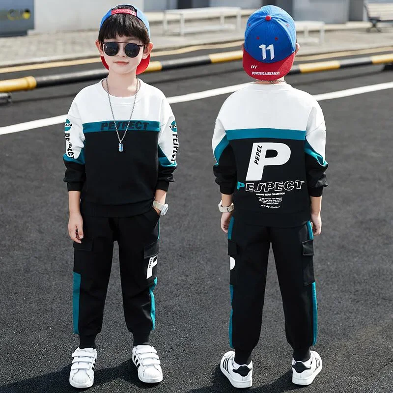 New Spring Autumn Boys Sports Suit Children Letter Sweatshirt & Pants 2Pcs SetS Big Boys Sportswear School Kids Clothes
New Spring Autumn Boys Sports Suit Children Letter Sweatshirt & Pants 2Pcs SetS Big Boys Sportswear School Kids Clothes