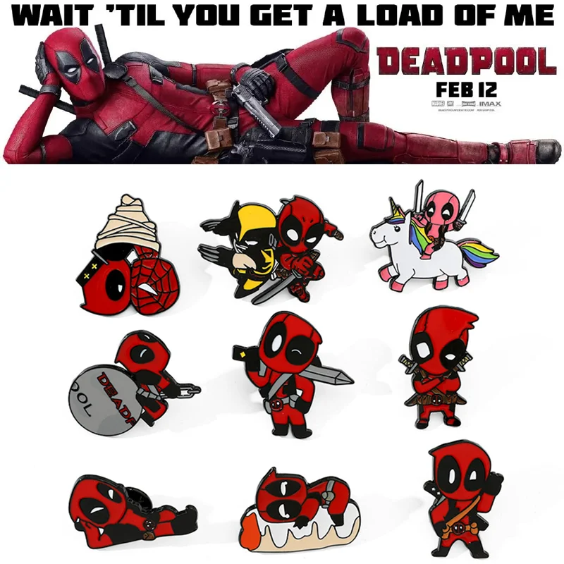 1/9pcs Marvel Cartoon Anime Cute Personality Deadpool Metal Brooch Decoration Film Characters Alloy Badge Brooch Accessories
1/9pcs Marvel Cartoon Anime Cute Personality Deadpool Metal Brooch Decoration Film Characters Alloy Badge Brooch Accessories