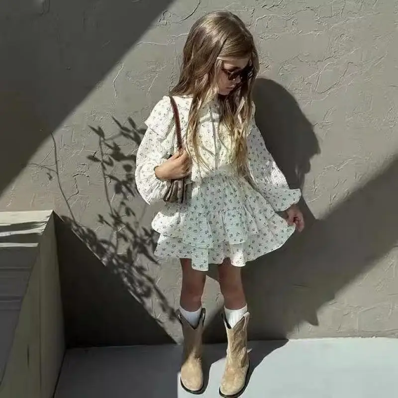 2026 Autumn New Children Long Sleeve Clothes Set Girls Floral Lace Shirts + Tiered Skirt 2 Pcs Suit Kids Sweet Casual Outfits
2026 Autumn New Children Long Sleeve Clothes Set Girls Floral Lace Shirts + Tiered Skirt 2 Pcs Suit Kids Sweet Casual Outfits