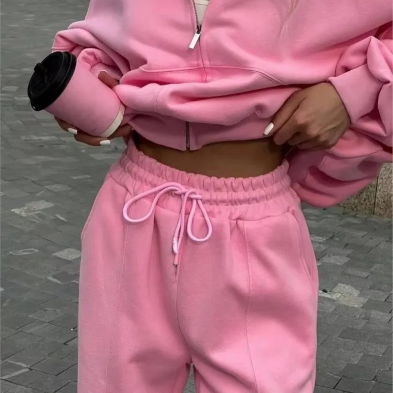 2025 Autumn New Trendy Zip-Up Hoodie Joggers Two-Piece Set Oversized Cozy Fit for Layering & Streetwear Outfit
2025 Autumn New Trendy Zip-Up Hoodie Joggers Two-Piece Set Oversized Cozy Fit for Layering & Streetwear Outfit