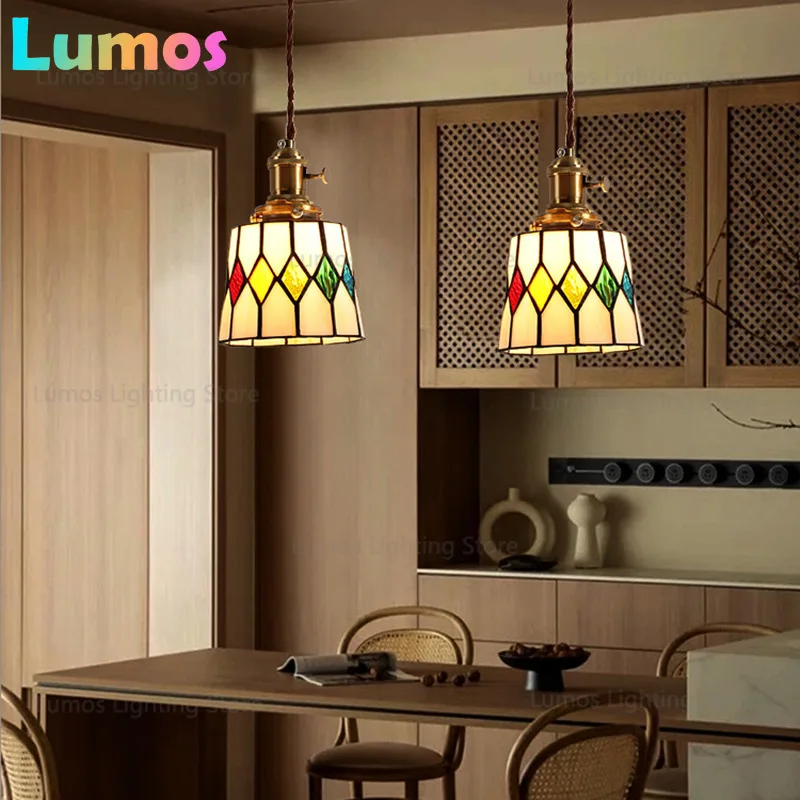 France Europe Sytle LED Pendant Light Fixtures Wood Copper Glass Lampshade Vintage Edison Bulb Hanging Lamp Home Indoor
France Europe Sytle LED Pendant Light Fixtures Wood Copper Glass Lampshade Vintage Edison Bulb Hanging Lamp Home Indoor