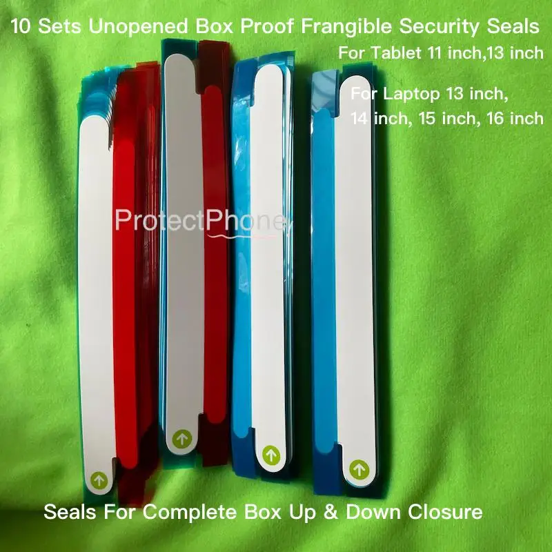 10 Sets Unopened Box Proof Frangible Security Seals Refurbished Box Closure Labels for iPad Pro MacBook Air Reseller Repackaging
10 Sets Unopened Box Proof Frangible Security Seals Refurbished Box Closure Labels for iPad Pro MacBook Air Reseller Repackaging