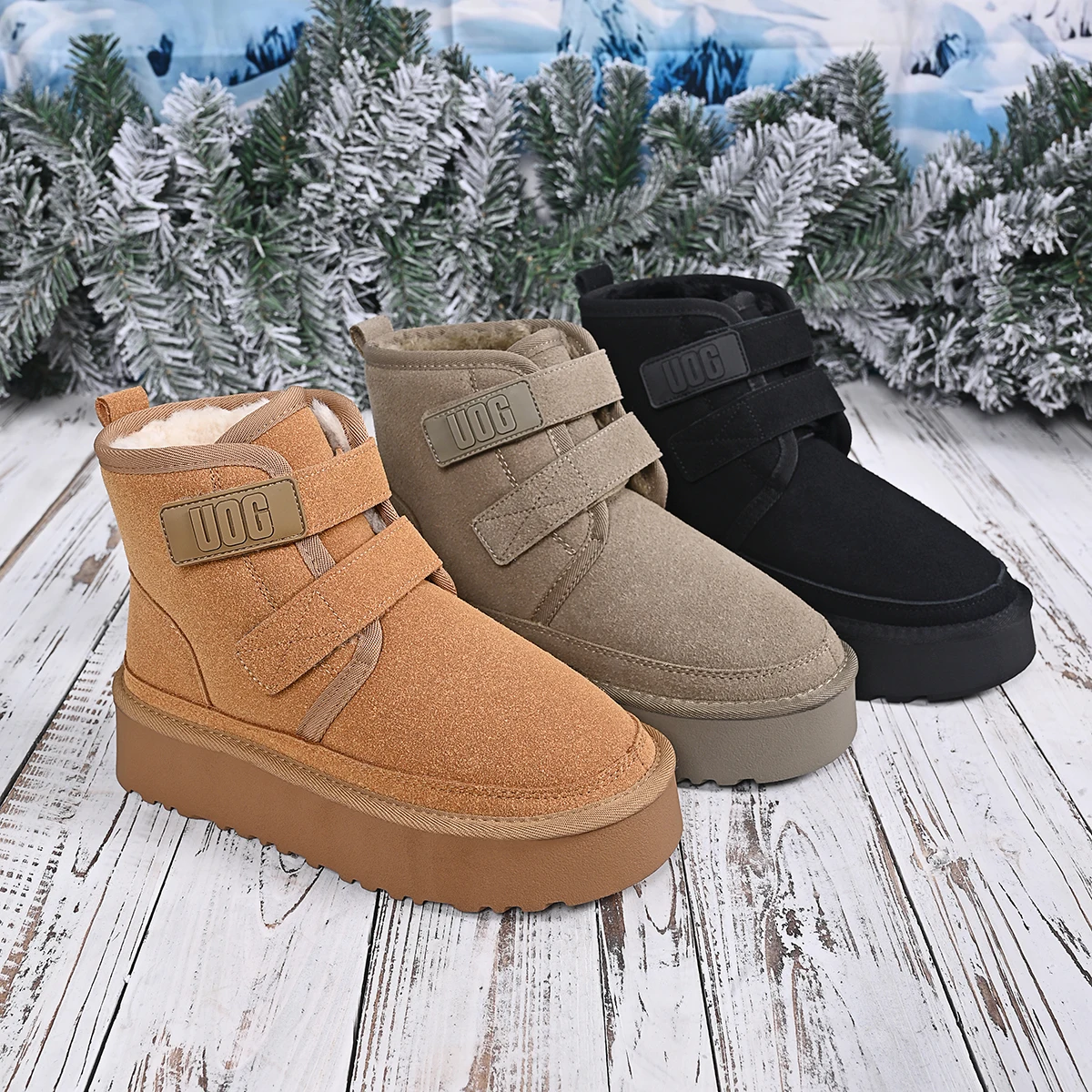 Faux Cow Suede Winter Women's Shoes Fashion Casual Snow Boots for Girls Flat Luxury Designer Platform Booties Plush Warm Elegant
Faux Cow Suede Winter Women's Shoes Fashion Casual Snow Boots for Girls Flat Luxury Designer Platform Booties Plush Warm Elegant